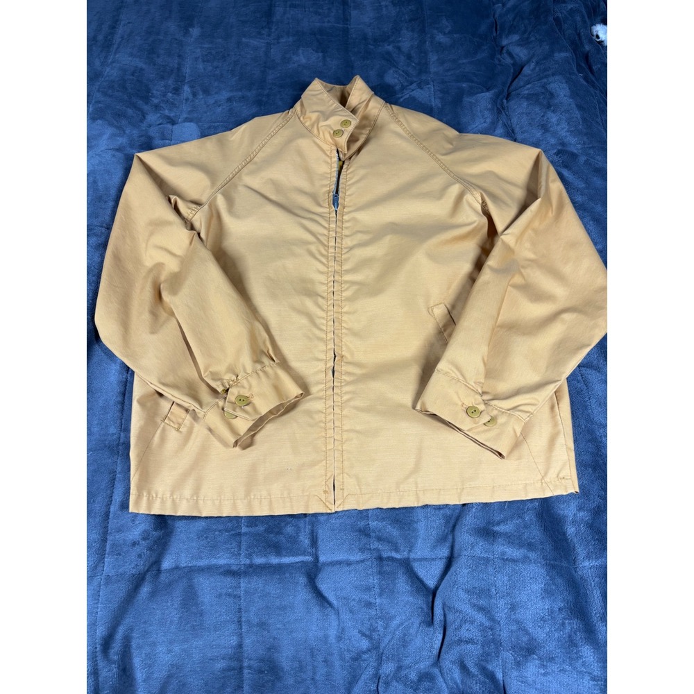 Vintage Pacific Trail Sportswear Tan Harrington Jacket Classic Car Embroidery 38